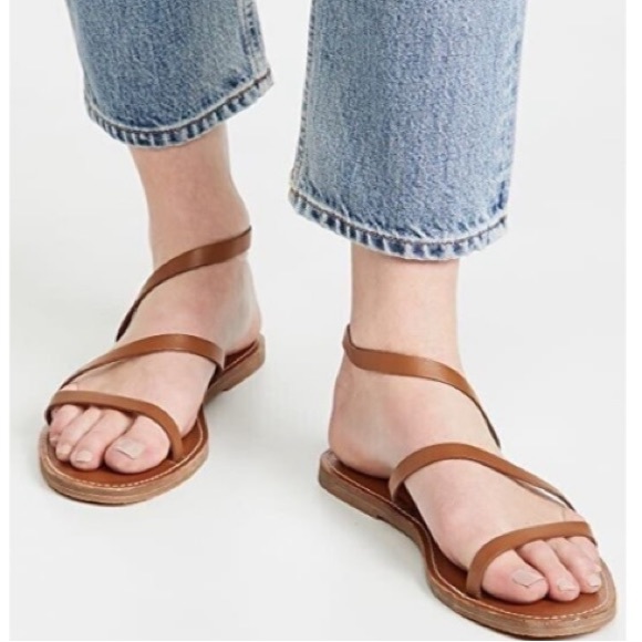Madewell Shoes - Madewell The Boardwalk Anklet-Strap Sandal NIB Women’s 7 English Saddle Leather